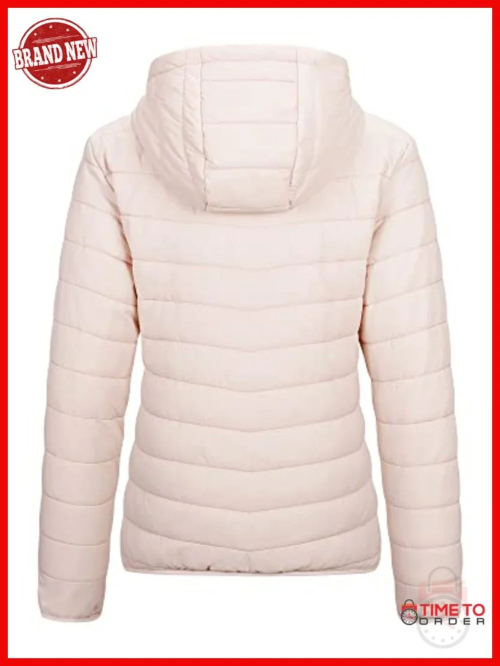 Women's Packable Lightweight Full-Zip Puffer Jacket with Hood Quilted Winter_3